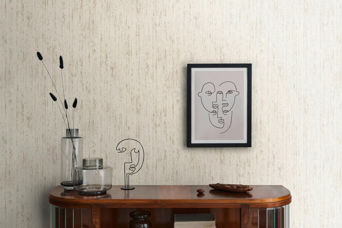 A.S.Creation Vliestapete beige gold B/H/D: ca. 53x1005x8,3 cm Vliestapete - beige/gold (8,30/1005,00cm) - A.S.Creation