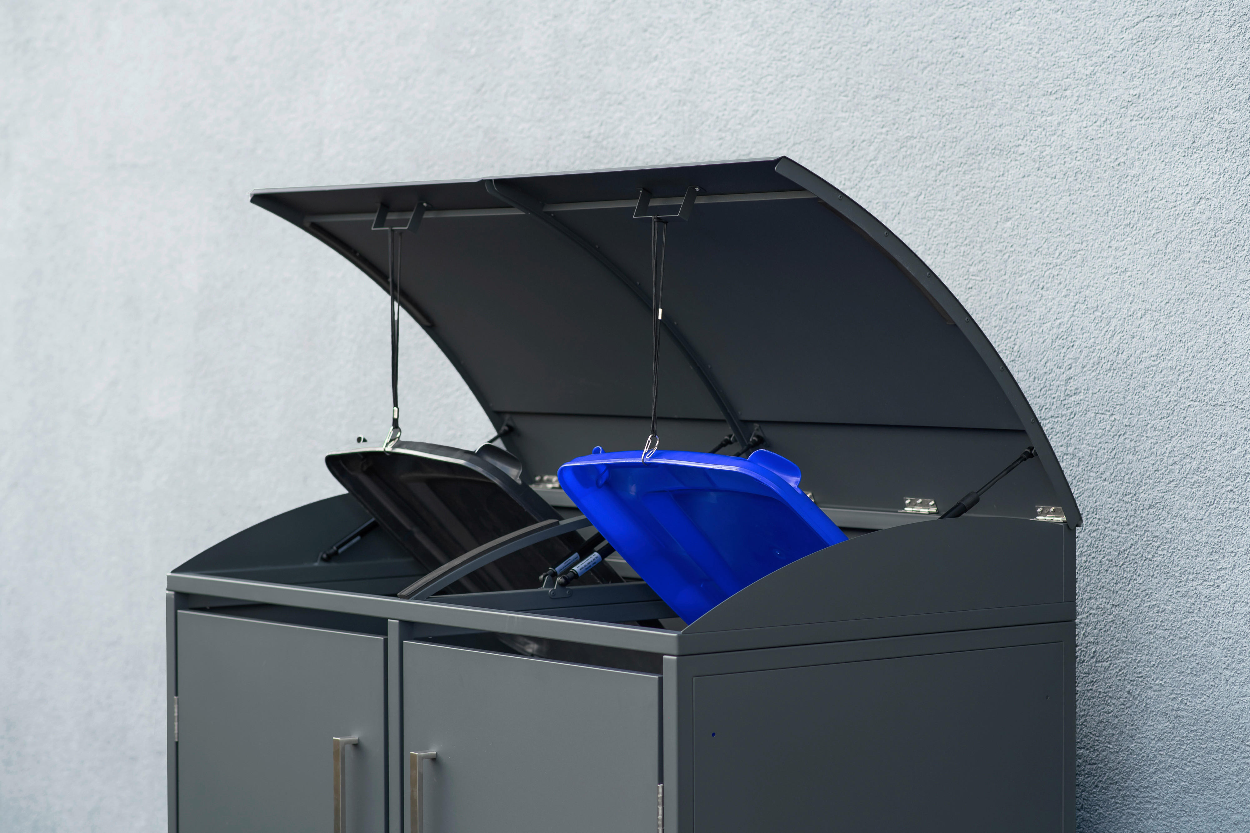 Westmann Mülltonnenbox Moderna anthrazit B/H/L: ca. 139x135x83 cm Moderna - anthrazit (83,00/139,00/135,00cm) - Westmann