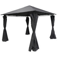 Pavillon Emil grau Stahl B/H/L: ca. 300x260x300 cm Emil - grau (300,00/300,00/260,00cm)