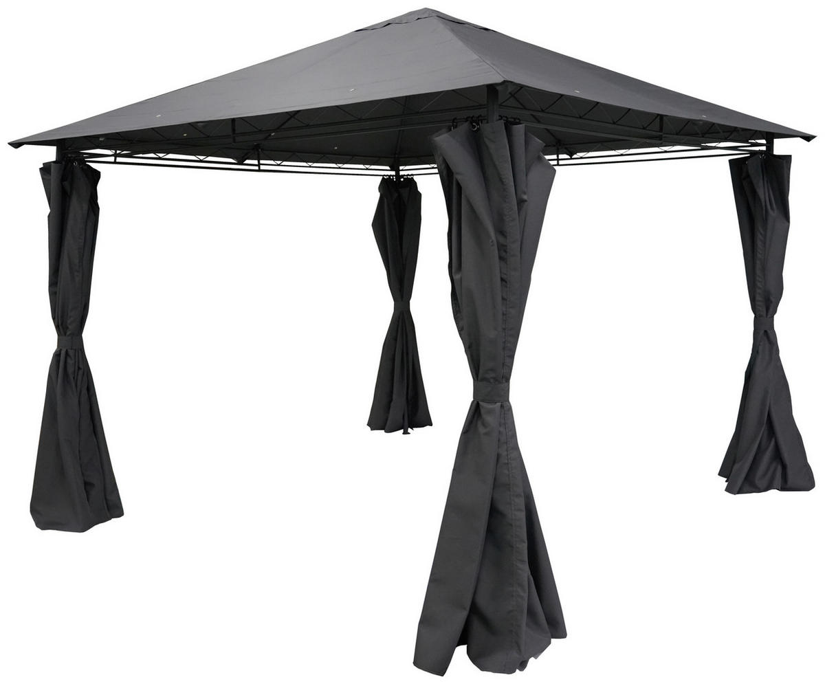 Pavillon Emil grau Stahl B/H/L: ca. 300x260x300 cm Emil - grau (300,00/300,00/260,00cm)