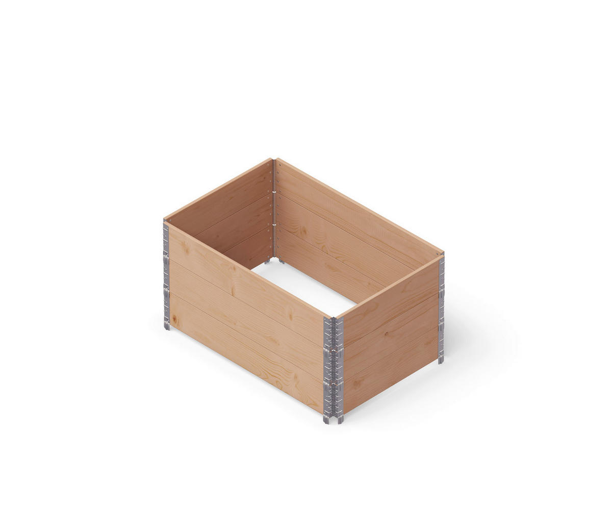 UPYARD Hochbeet INDUSTRIAL braun Holz B/L: ca. 80x120 cm INDUSTRIAL - braun (80,00/120,00cm) - UPYARD