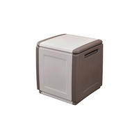 Artplast Multibox Cubo beige B/H/L: ca. 53x57x54 cm Cubo - braun/beige (54,00/53,00/57,00cm) - ArtPlast