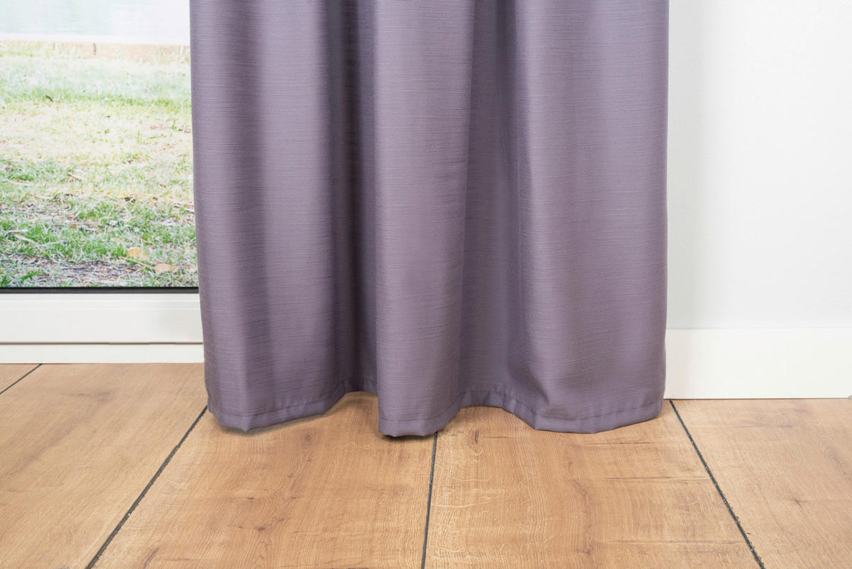 Kombivorhang 2er Pack Balance brombeer B/L: ca. 135x300 cm Balance - brombeer (135,00/300,00cm)