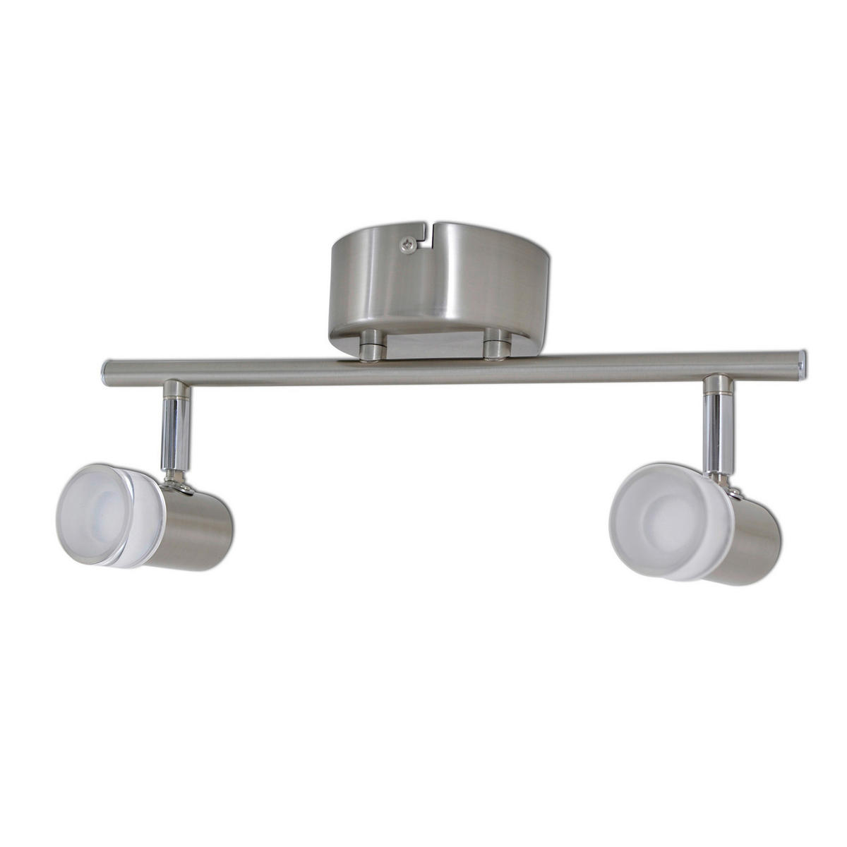 Näve Leuchten LED-Spot stahlgrau Kunststoff Metall B/H/T: ca. 34x15x10 cm 2 Brennstellen MALAGA - stahlgrau (34,00/15,00/10,00cm) - Näve Leuchten