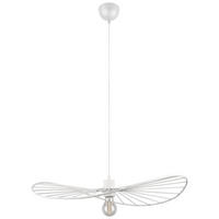 Reality Pendelleuchte R31451031 Chapeau weiß Metall H/D: ca. 150x60 cm E27 1 Brennstellen Chapeau - weiß (60,00/150,00cm) - Reality