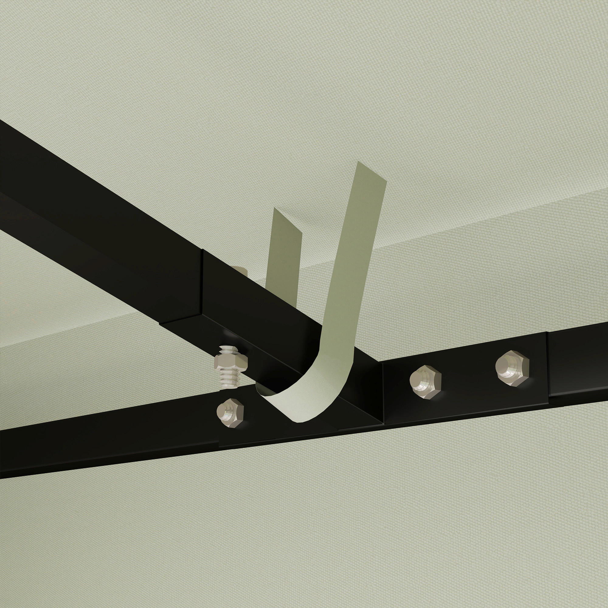 Thumbnail - Outsunny Pavillondach hellgrau Polyester B/H/L: ca. 298x1x298 cm