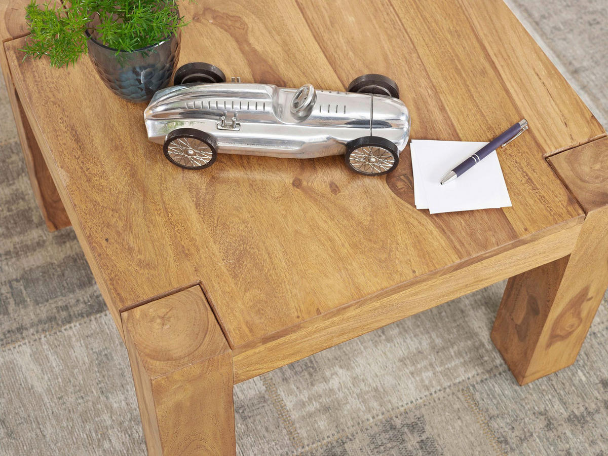 Couchtisch natur B/H/T: ca. 60x40x60 cm Couchtisch - natur (60,00/40,00/60,00cm) - Wohnling