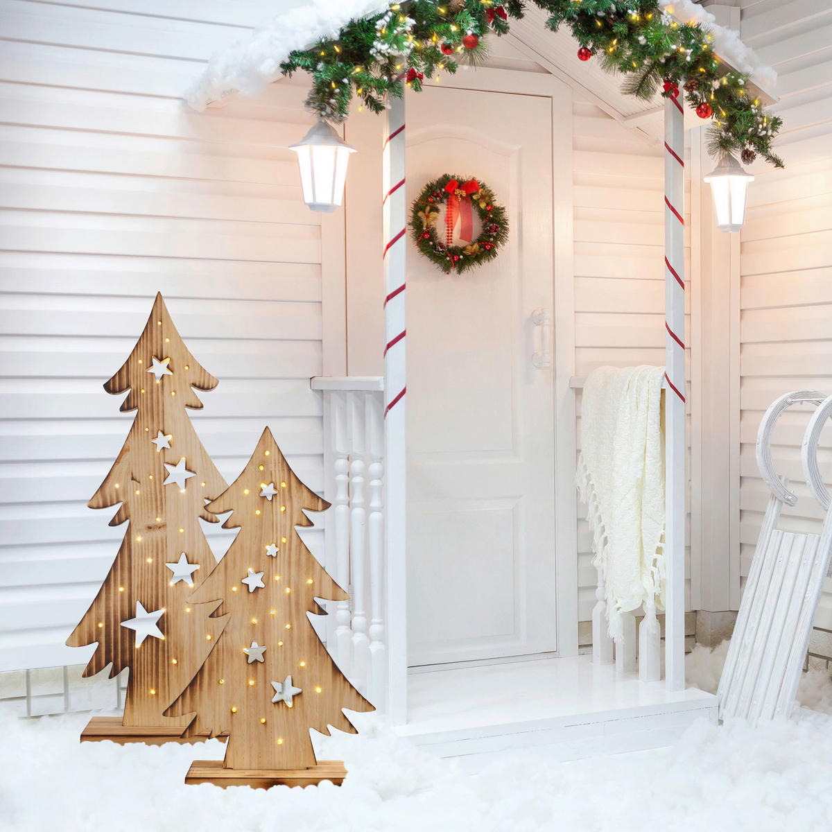Näve Leuchten LED-Dekoleuchte Tannenbaum Tannenbaum - natur (11,00/47,00/22,00cm) - Näve Leuchten