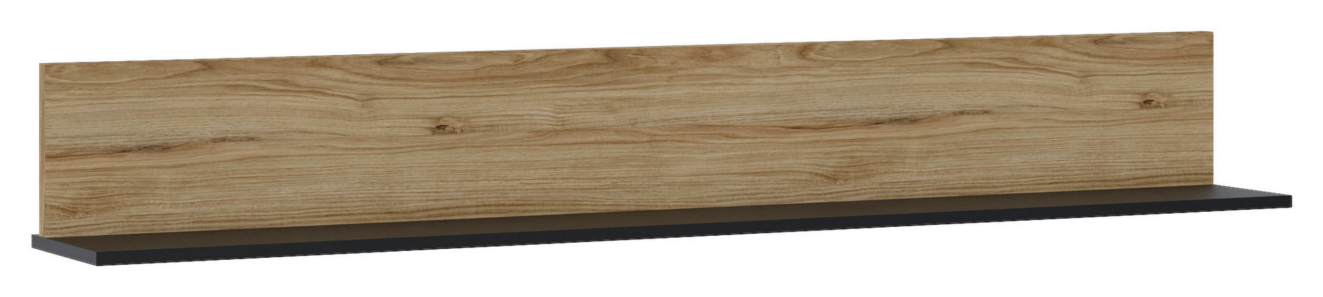 Wandboard Novena Eiche Catania Nachbildung schwarz matt B/H/T: ca. 160x23x22 cm Novena - schwarz (160,00/23,00/22,00cm)