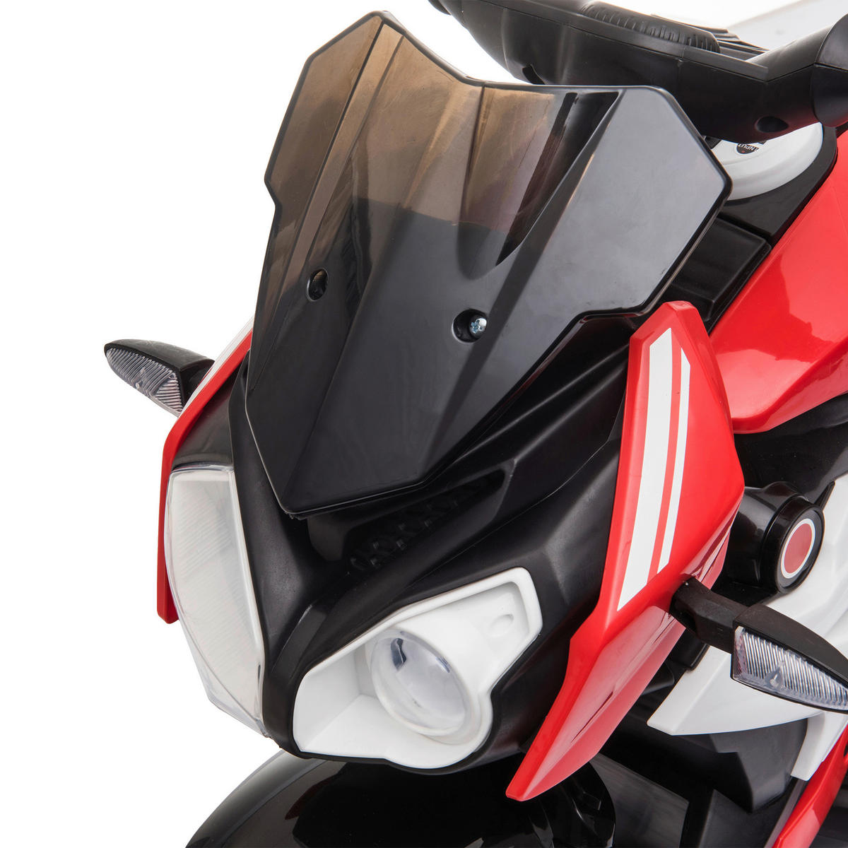 HOMCOM Kinder-Elektromotorrad rot B/H/L: ca. 42x52x86 cm Kinder-Elektromotorrad - rot/schwarz (86,00/42,00/52,00cm) - HOMCOM