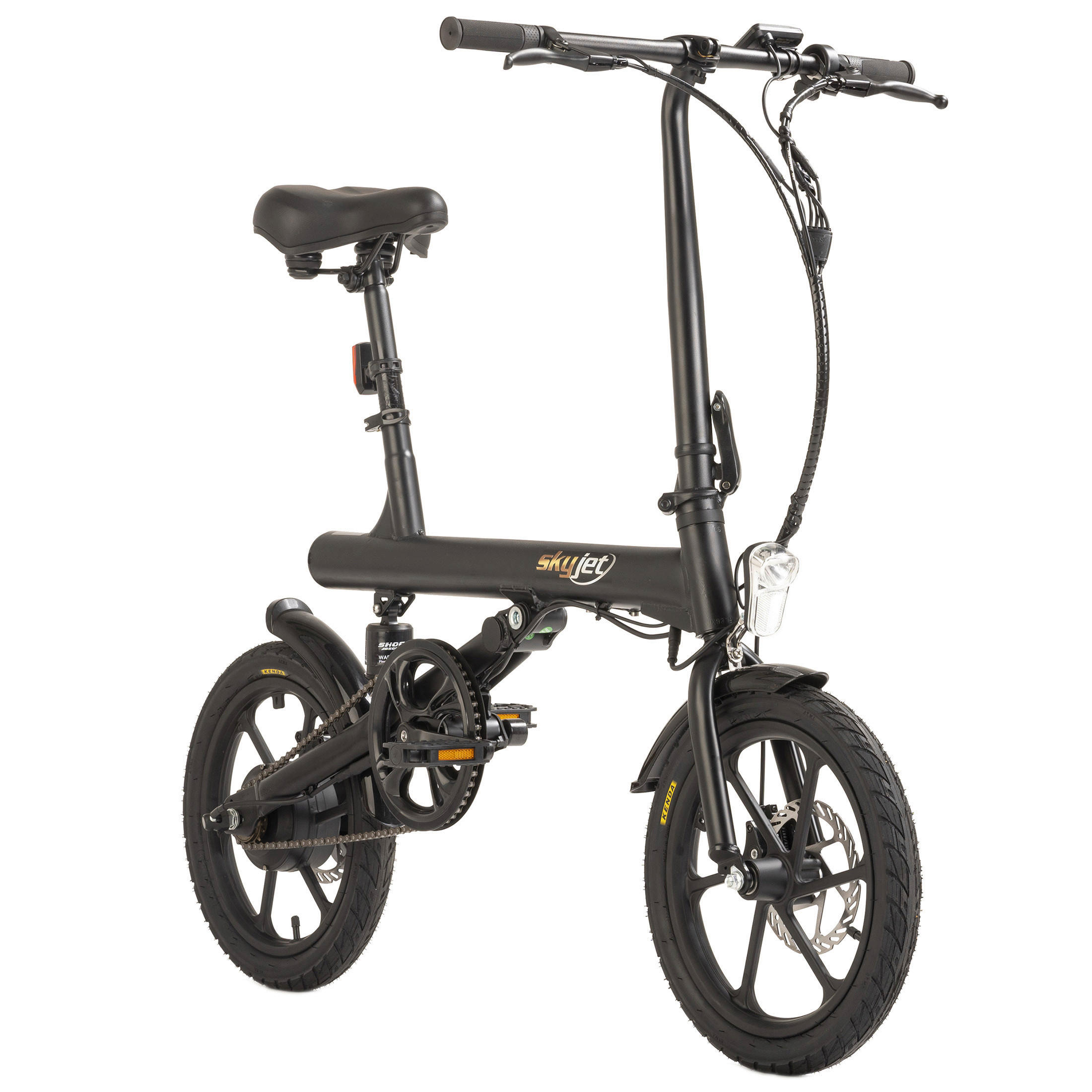 skyjet E-Faltrad 1S 16 Zoll Rahmenhöhe 39 cm 5 Gänge schwarz schwarz ca. 250 W ca. 36 V ca. 16 Zoll E-Faltrad 16''E-Bike 1S - schwarz - skyjet