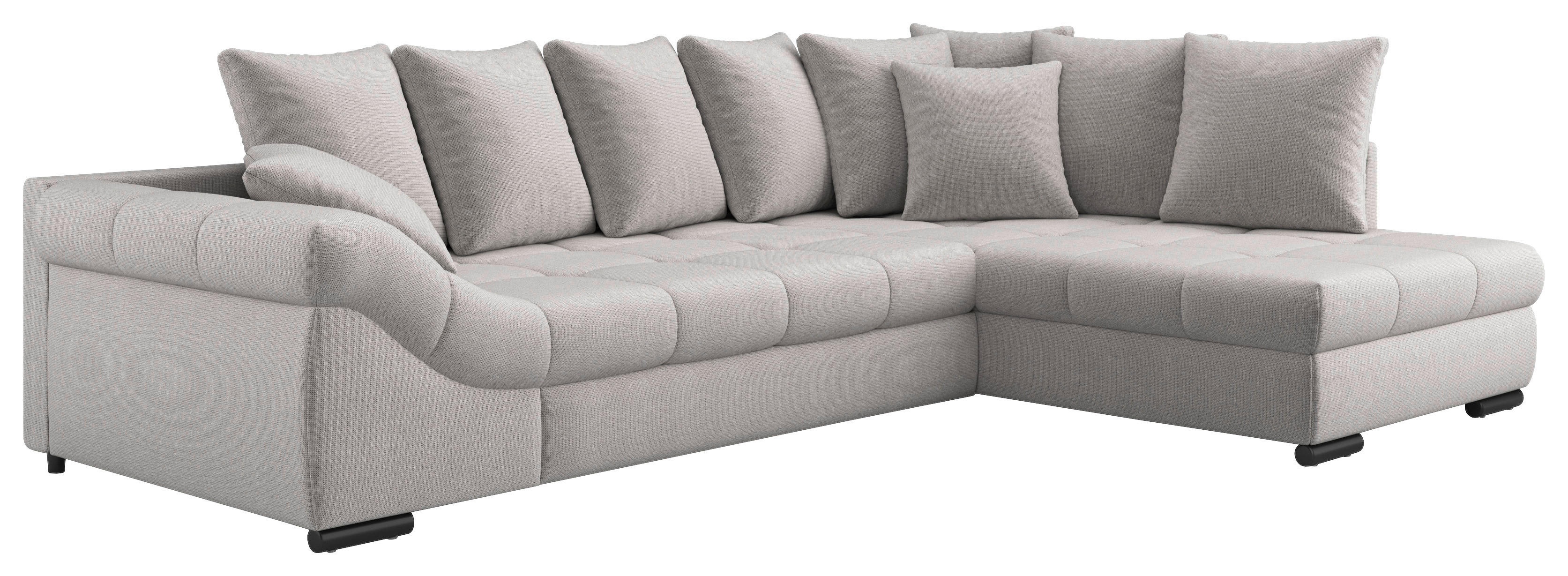 Funktionsecke Pietro grau Microfaser B/H/T: ca. 303x88x202 cm Pietro - schwarz/grau (303,00/88,00/202,00cm)