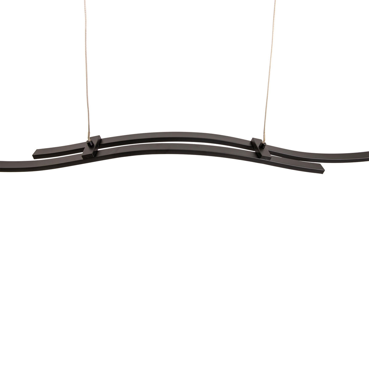Näve Leuchten Pendelleuchte 7091722 schwarz Kunststoff Metall B/H/T: ca. 8,5x110x96 cm null 2 Brennstellen Onda - schwarz (8,50/110,00/96,00cm) - Näve Leuchten