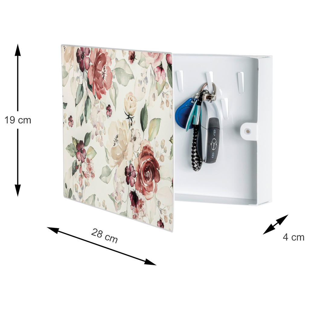 Thumbnail - Schlüsselkasten weiß B/H/T: ca. 28x19x4 cm