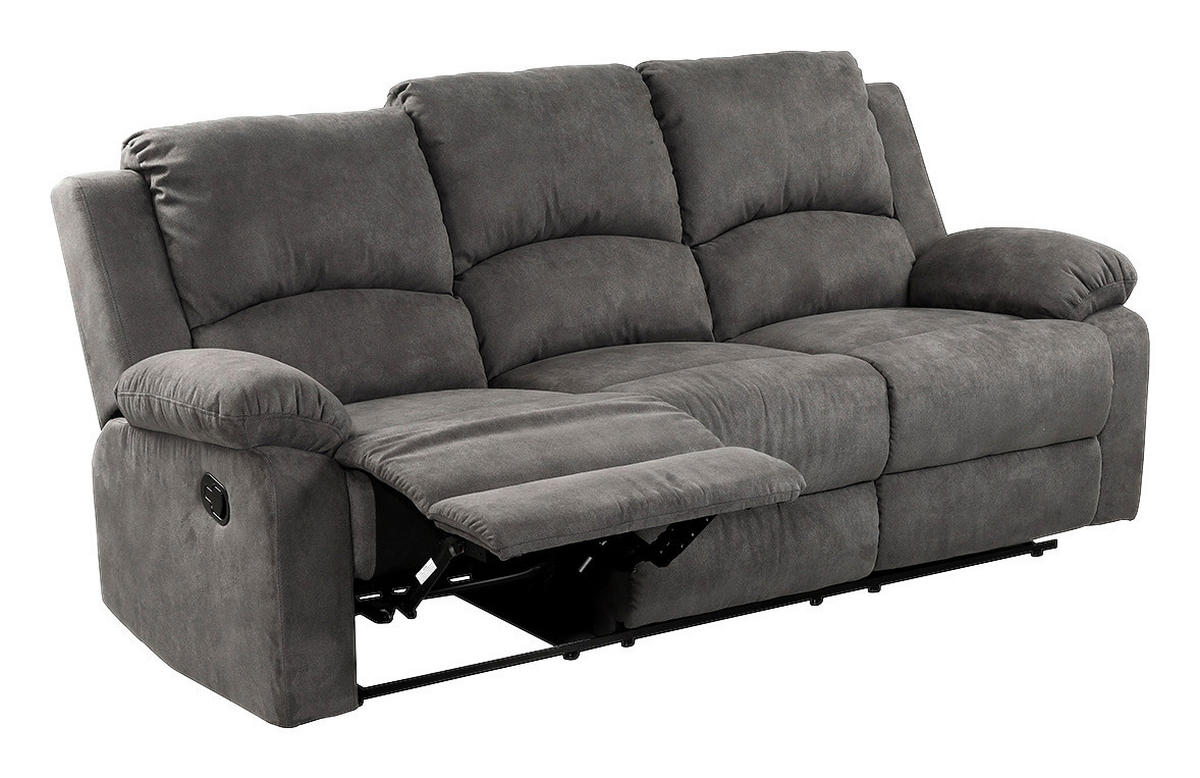 Sofa 3-2-1 anthrazit B/H/T: ca. 204x97x87 cm Dakota_3F-2F-1F_Sofa 3-2-1 - anthrazit (204,00/97,00/87,00cm)