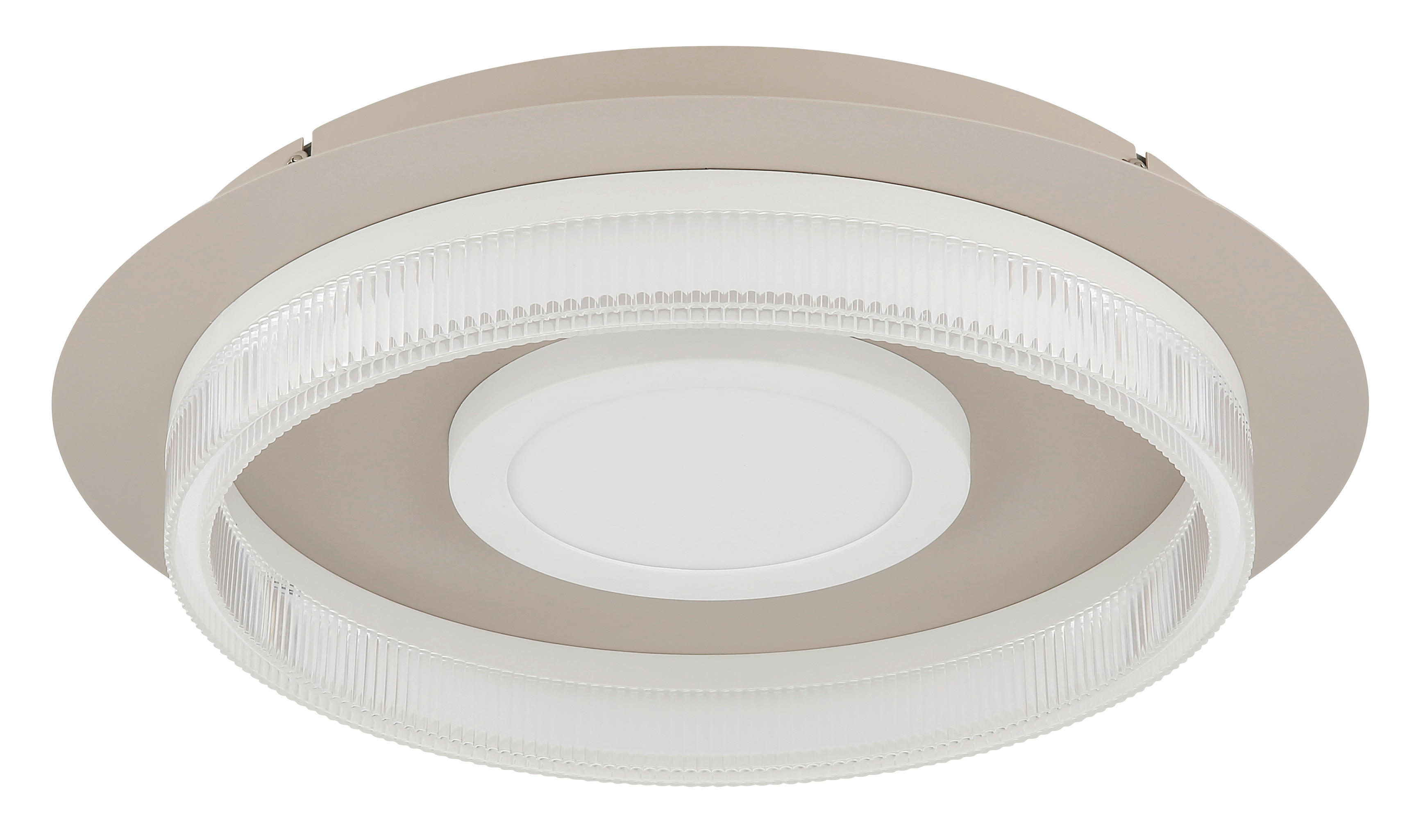 Thumbnail - GLOBO Deckenleuchte transparent weiß sand Metall Kunststoff H/D: ca. 8,5x40 cm 1 Brennstellen