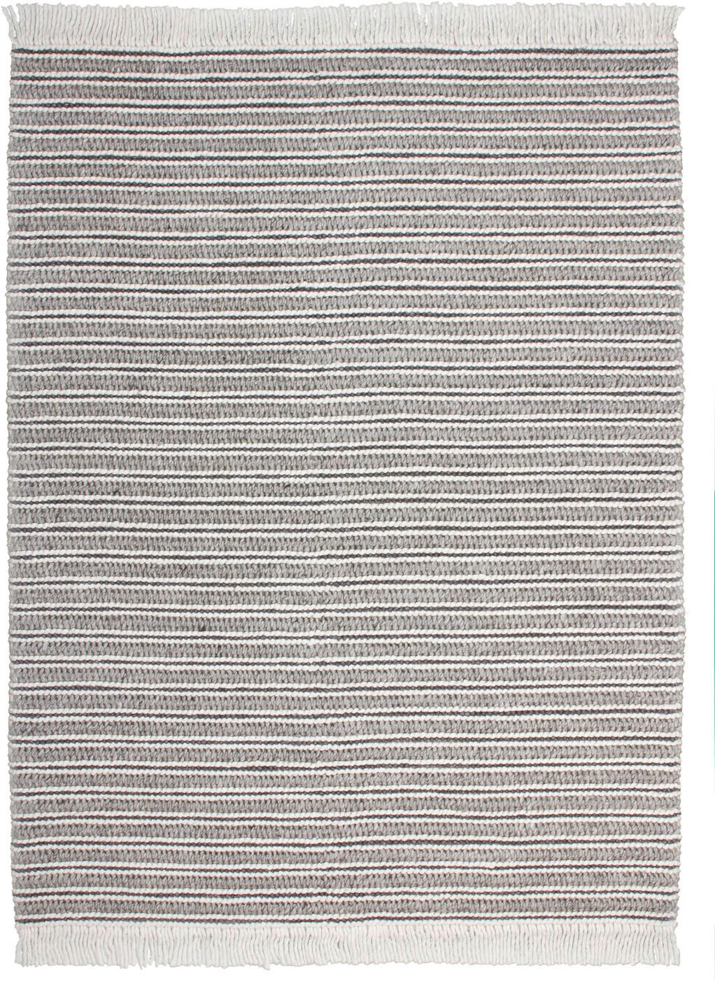 Kayoom Kurzflorteppich Natura 110 grau B/L: ca. 120x170 cm Natura 110 - creme/grau (120,00/170,00cm) - Kayoom