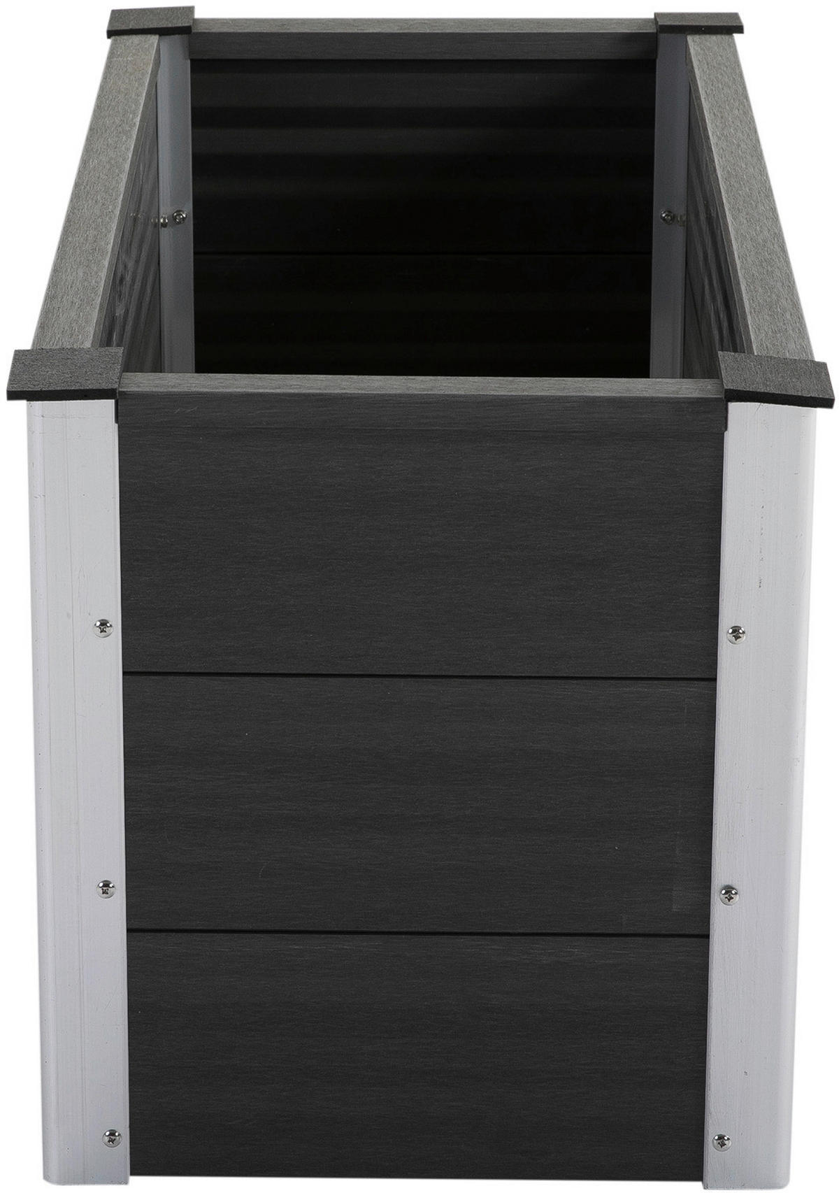 Outsunny Blumenkübel grau Kunststoff B/H/L: ca. 50x50x100 cm Blumenkübel 845-227V01 - grau (100,00/50,00/50,00cm) - Outsunny