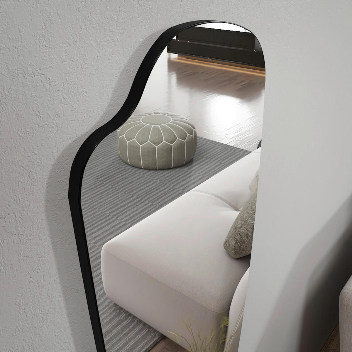 Wandspiegel Reos silber Optik Glas B/H/T: ca. 40x120x2,2 cm Reos - silber (40,00/120,00/2,20cm) - moebel17