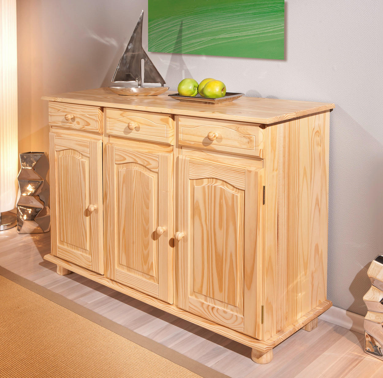 Kommode Abaco natur B/H/T: ca. 130x87x43 cm Abaco - natur (130,00/87,00/43,00cm) - Inter Link