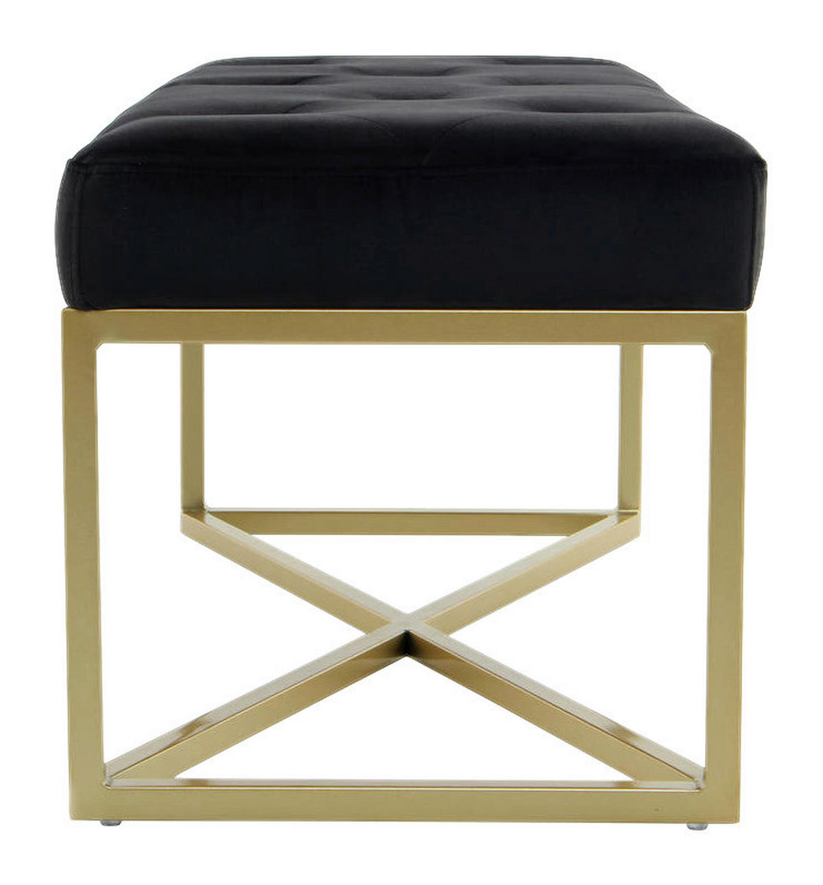 Sitzbank Diaz 101 schwarz B/H/T: ca. 40x40x90 cm Diaz 101 - gold/schwarz (40,00/40,00/90,00cm) - 360 Living