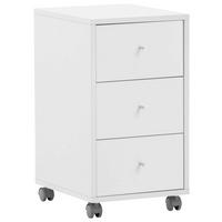 Rollcontainer Serie 400 perlweiß Optik B/H/T: ca. 32,6x59,7x39,1 cm Serie 400 - (32,60/59,70/39,10cm) - Möbelpartner