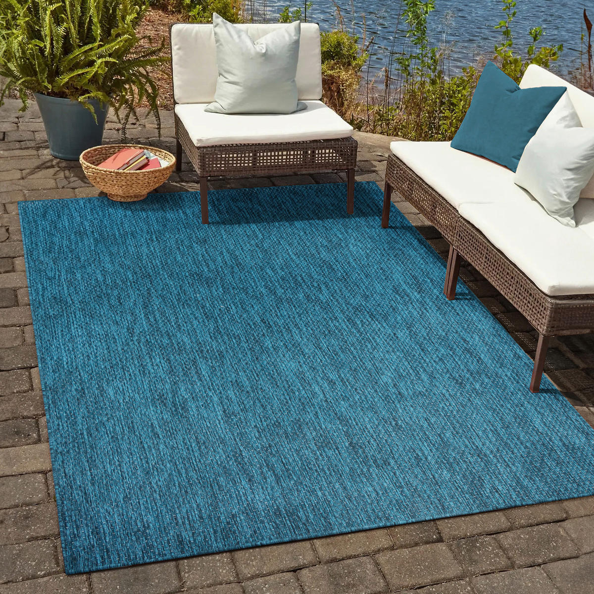 Sanat Outdoorteppich MELISSA blau B/L: ca. 140x200 cm MELISSA - blau (140,00/200,00cm) - Sanat