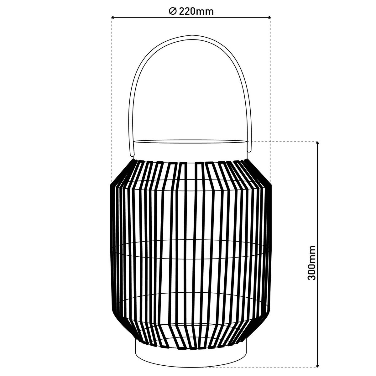LED-Solarleuchte 5292727 natur Hanfseil Metall H/D: ca. 29x22 cm LED Solarleuchte "KORBINIAN" - natur (22,00/29,00cm) - Näve Leuchten