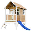 AXI Spielhaus Tom braun B/H/L: ca. 287x231x191 cm Tom - braun/blau (191,00/287,00/231,00cm) - AXI