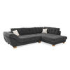 Ecksofa grau Microfaser B/H/T: ca. 346x90x221 cm Siero_Ecksofa - Eiche/grau (346,00/90,00/221,00cm)