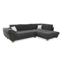 Ecksofa grau Microfaser B/H/T: ca. 346x90x221 cm Siero_Ecksofa - Eiche/grau (346,00/90,00/221,00cm)