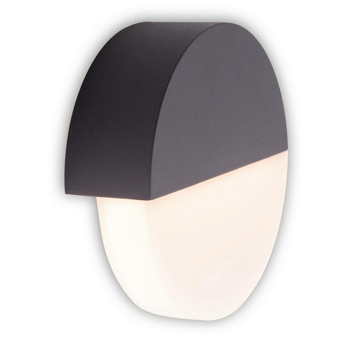 LED-Außen Wandleuchte 1221597 anthrazit weiß T/D: ca. 5,5x18 cm LED Außen Wandleuchte "Sobrio" - weiß/anthrazit (18,00cm) - Näve Leuchten