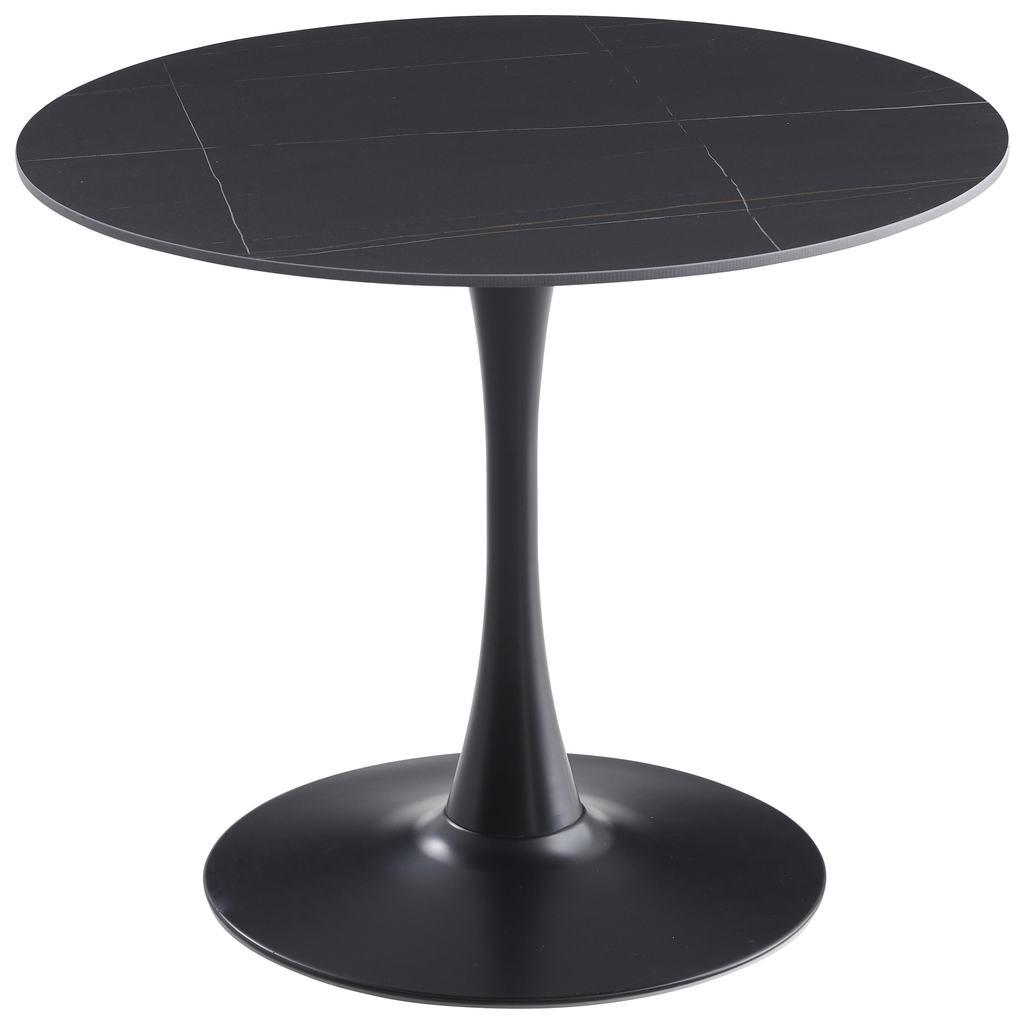 Esstisch Sevilla schwarz H/D: ca. 75x90 cm Sevilla - schwarz (90,00/75,00cm)