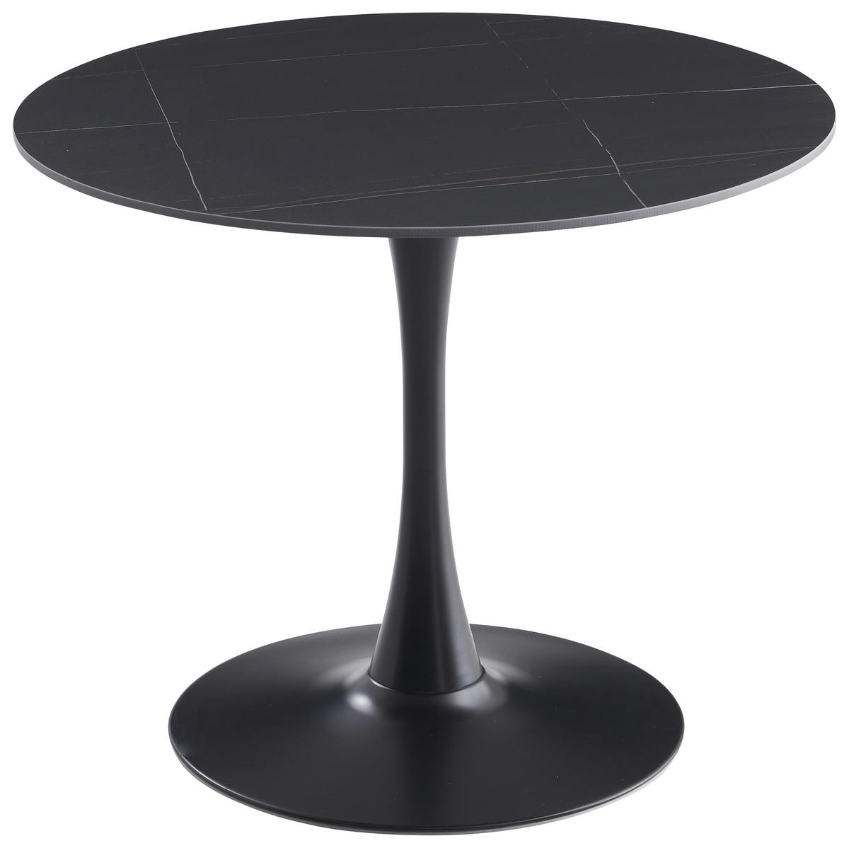 Esstisch Sevilla schwarz H/D: ca. 75x90 cm Sevilla - schwarz (90,00/75,00cm)
