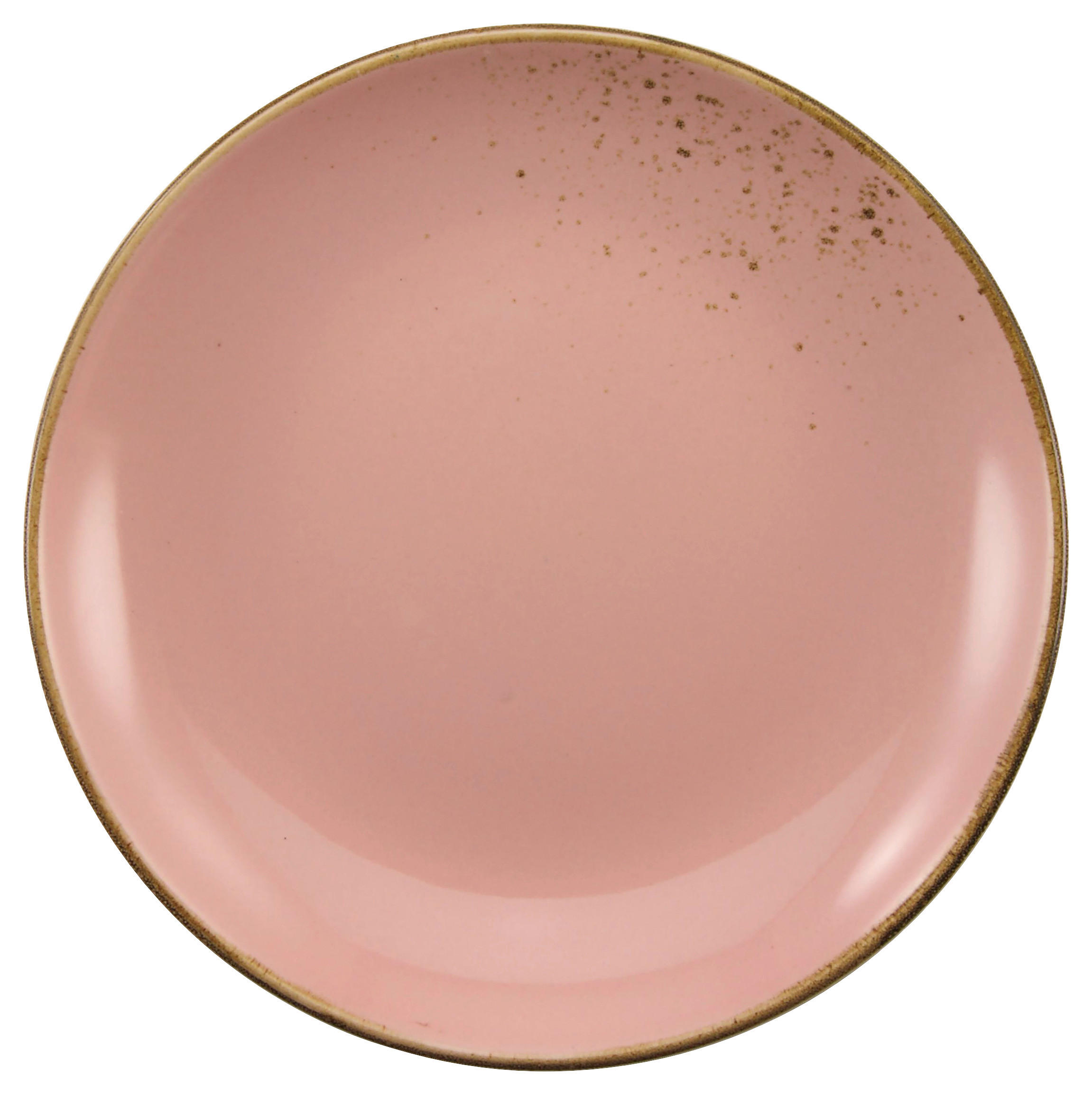 CreaTable Dessertteller NATURE COLLECTION rosa Steinzeug D: ca. 21 cm NATURE COLLECTION - rosa (21,00cm) - CreaTable