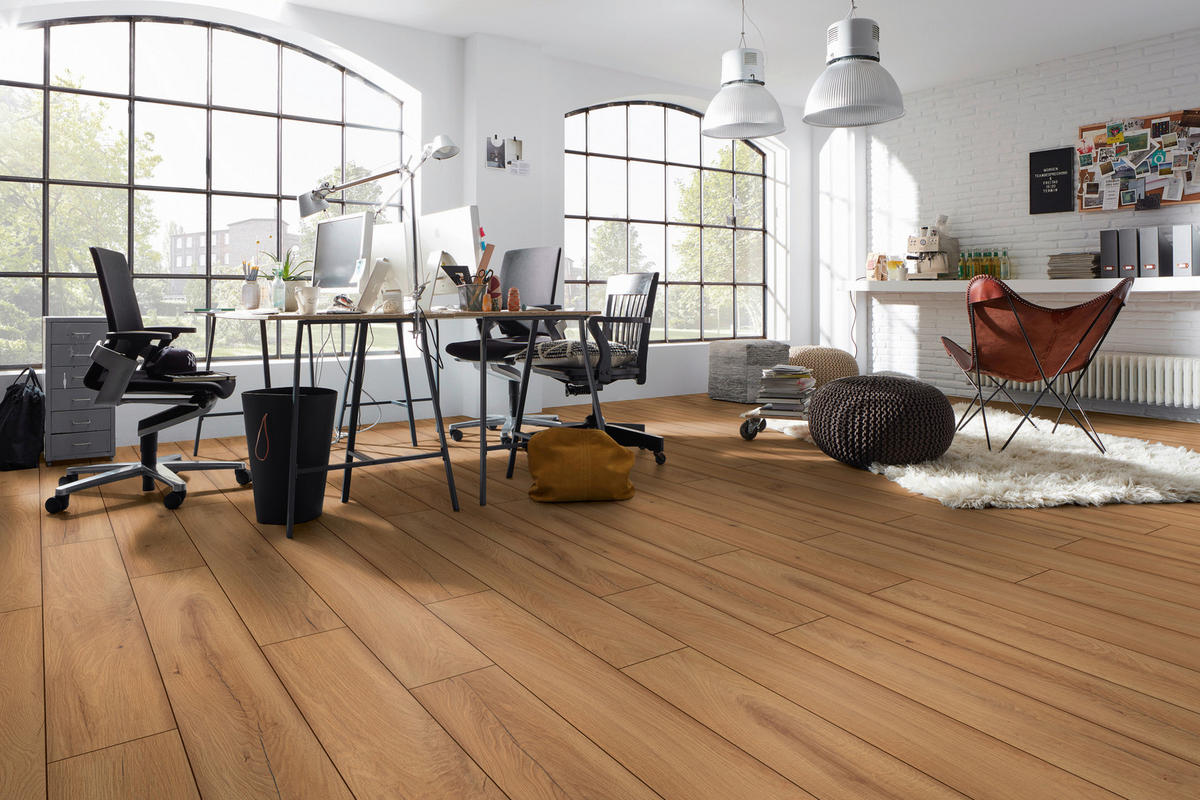 Kronotex Laminatboden Exquisit ca. 2,131 m² im Paket  B/L: ca. 19,3x138 cm pro Paket Exquisit ca. 2,131 m² im Paket - natur (19,30/138,00cm) - Kronotex