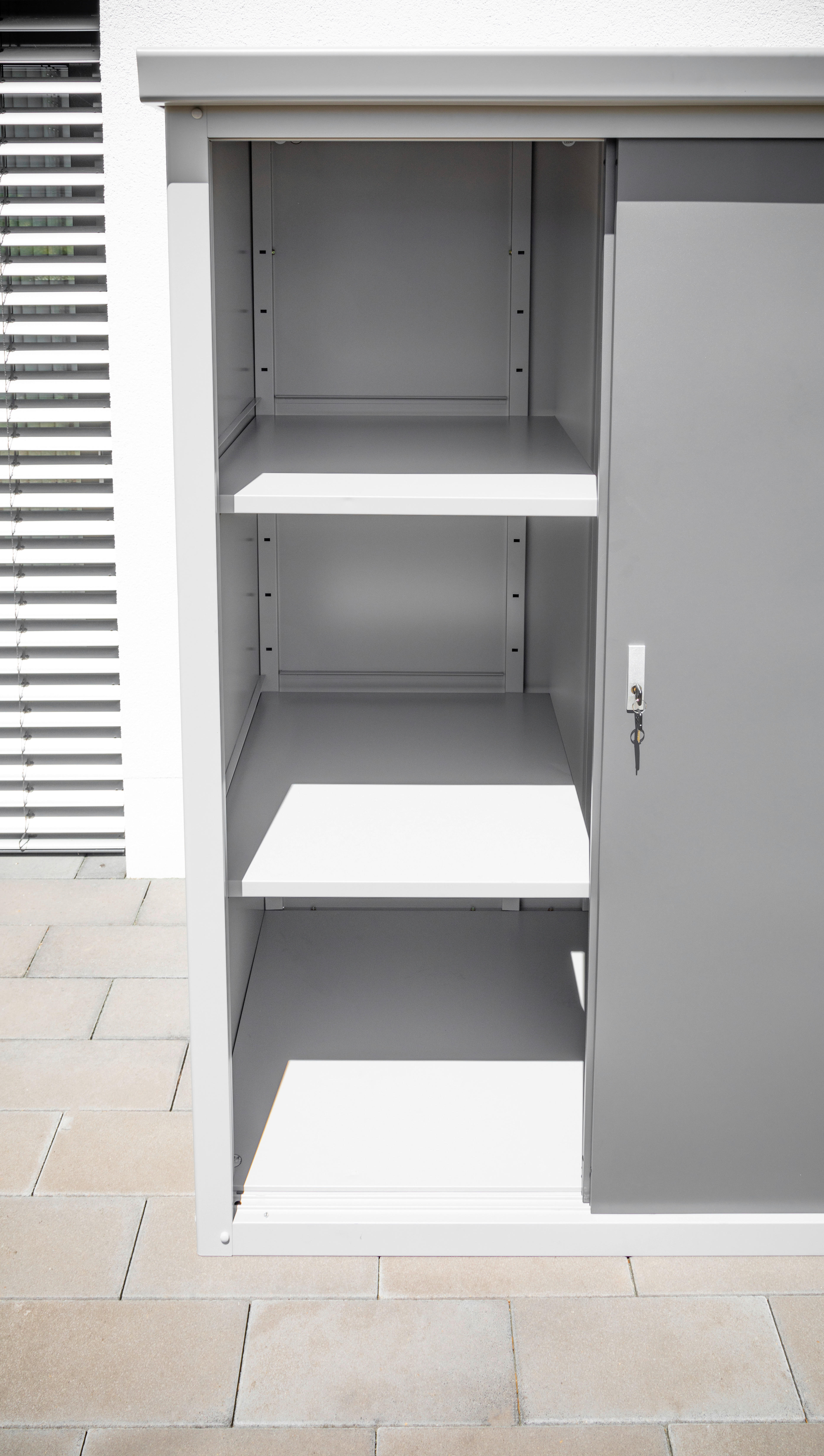 Trimetals Gartenschrank Guardian anthrazit Metall B/H/T: ca. 172x187x90 cm Guardian - anthrazit (172,00/187,00/90,00cm) - Trimetals