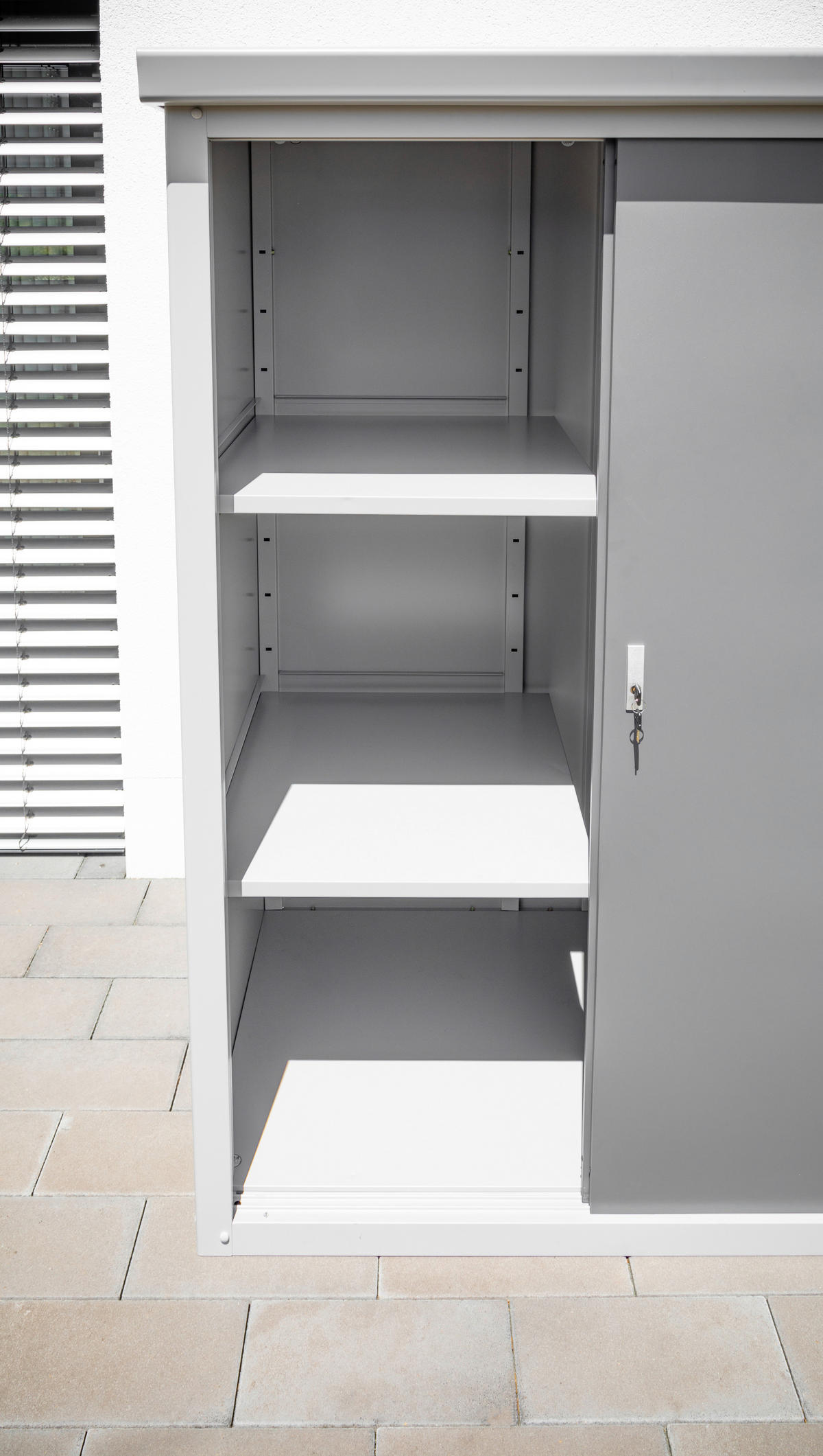 Trimetals Gartenschrank Guardian anthrazit Metall B/H/T: ca. 172x187x90 cm Guardian - anthrazit (172,00/187,00/90,00cm) - Trimetals