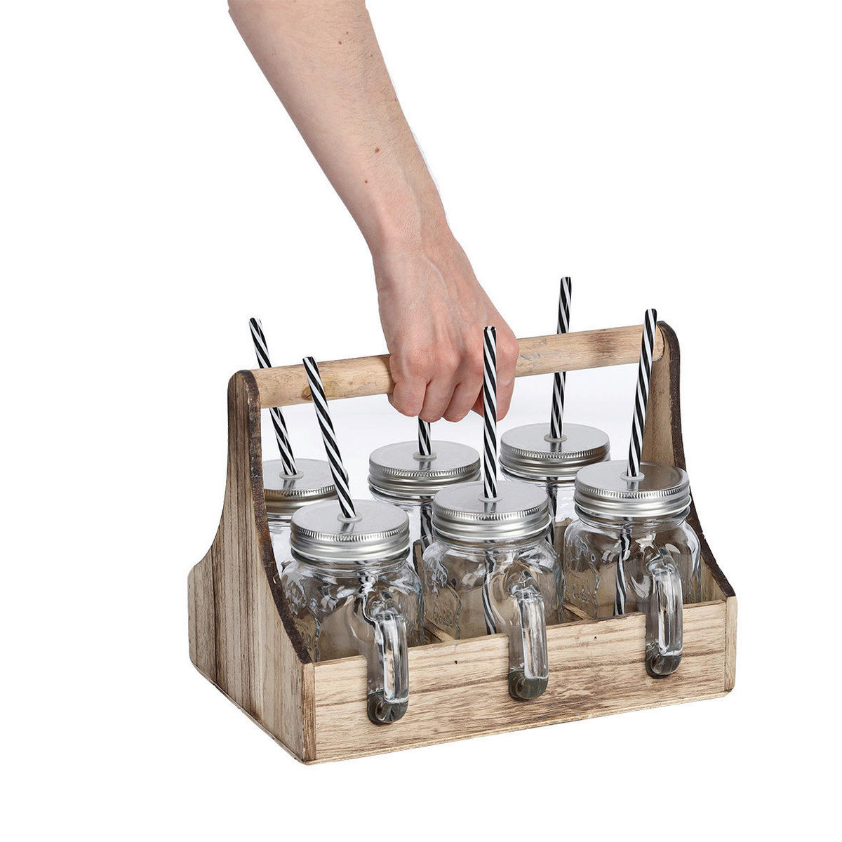 Zeller Trinkgläser-Set natur Trinkgläserset - natur (29,00/22,30/21,80cm) - Zeller