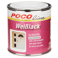 POCOline Weißlack weiß glänzend ca. 0,25 l Weißlack 250ml (LH) - weiß (250ml) - POCOline