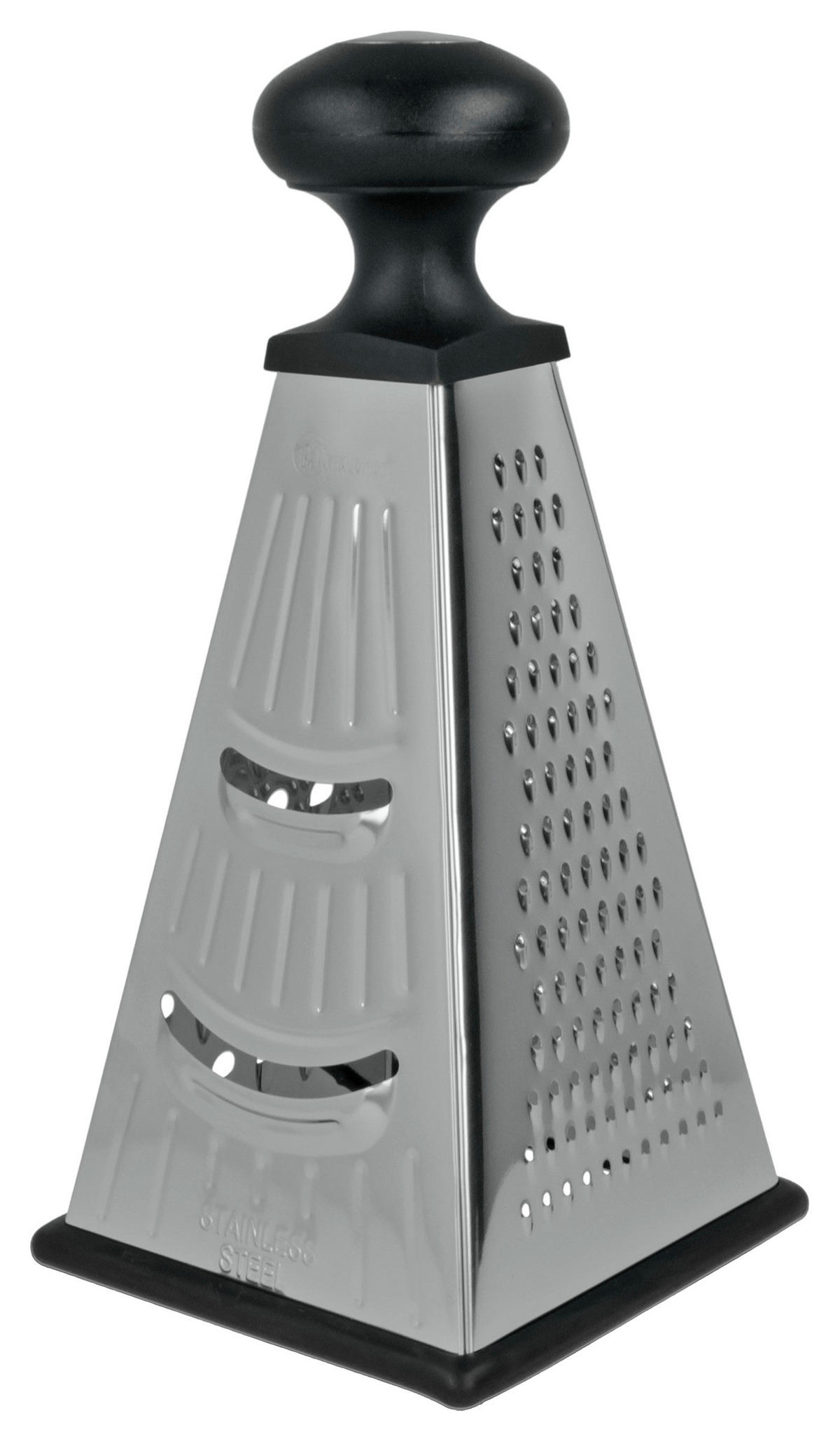 Reibe silber Edelstahl B/H/L: ca. 10,8x22,3x10,8 cm Universalreibe_Pyramide - silber (10,80/10,80/22,30cm)