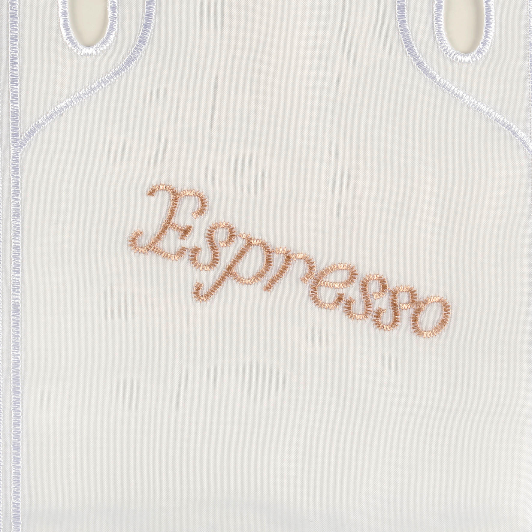 Scheibengardinen-Meterware Cafe braun H: ca. 45 cm Cafe - braun/beige (45,00cm)