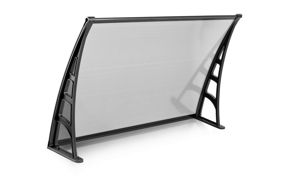 BURTAS VORDACH Vordach transparent B/H/L: ca. 120x23x70 cm Vordach_GRDN0033 - transparent (70,00/120,00/23,00cm) - BURTAS VORDACH