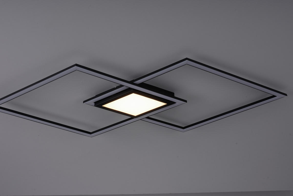 Just Light Deckenleuchte Asmin 14695-18 schwarz Aluminium H/T/L: ca. 5,2x37x106 cm LED-Deckenleuchte_Asmin - schwarz (106,00cm) - Just Light