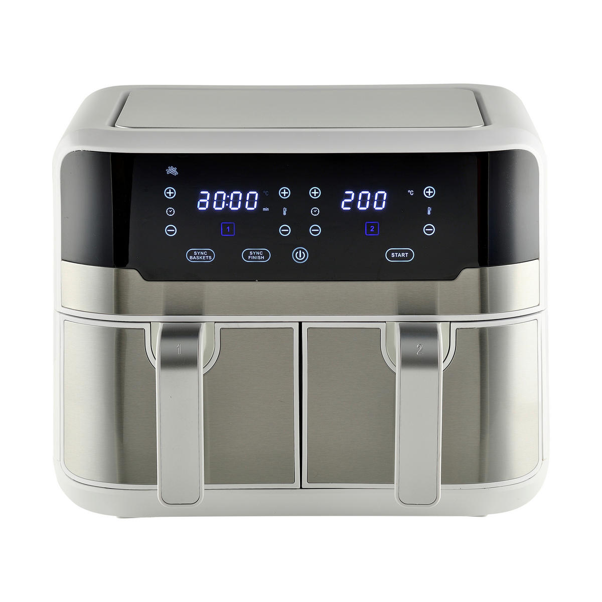 MASTERPRO Heißluftfritteuse ROCKET DUO 900 - weiß - MASTERPRO