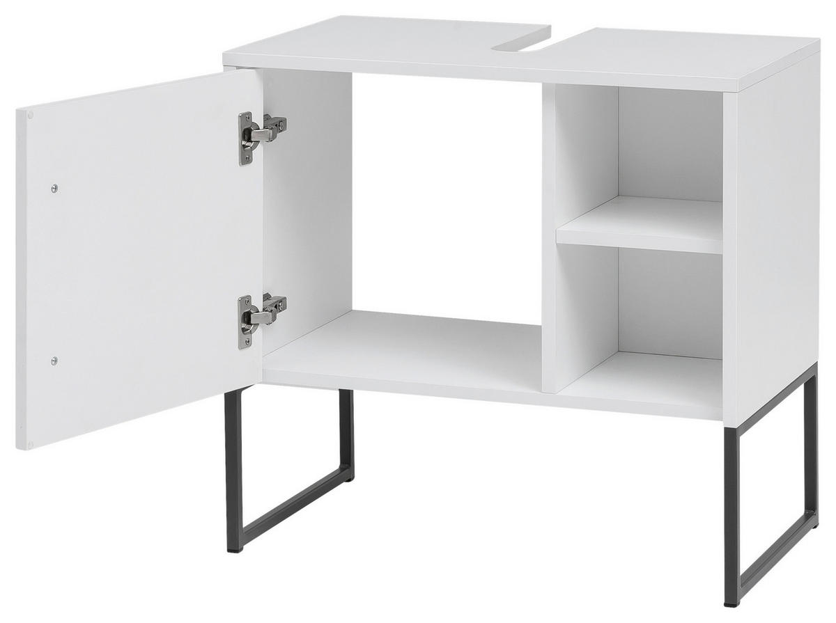 Waschbeckenunterschrank Limone weiß B/H/T: ca. 60,4x59,9x33,1 cm Limone - weiß (60,40/59,90/33,10cm) - Möbelpartner