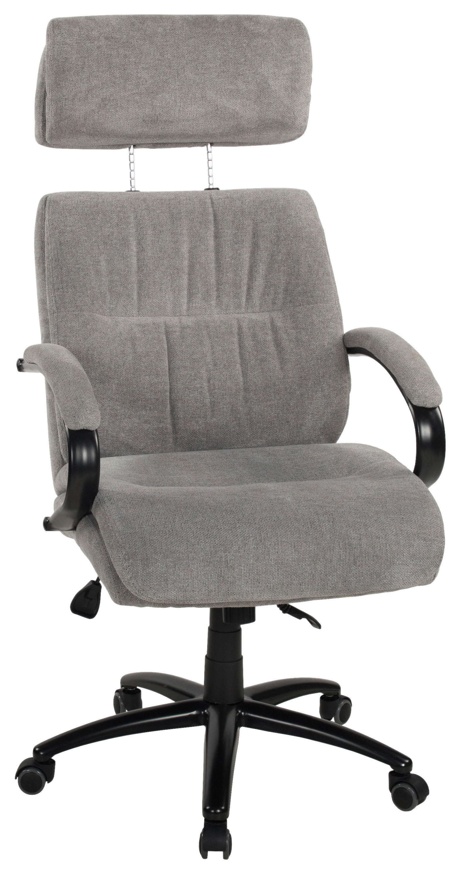 Chefsessel Gale grau schwarz Webstoff Metall Gale - schwarz/grau