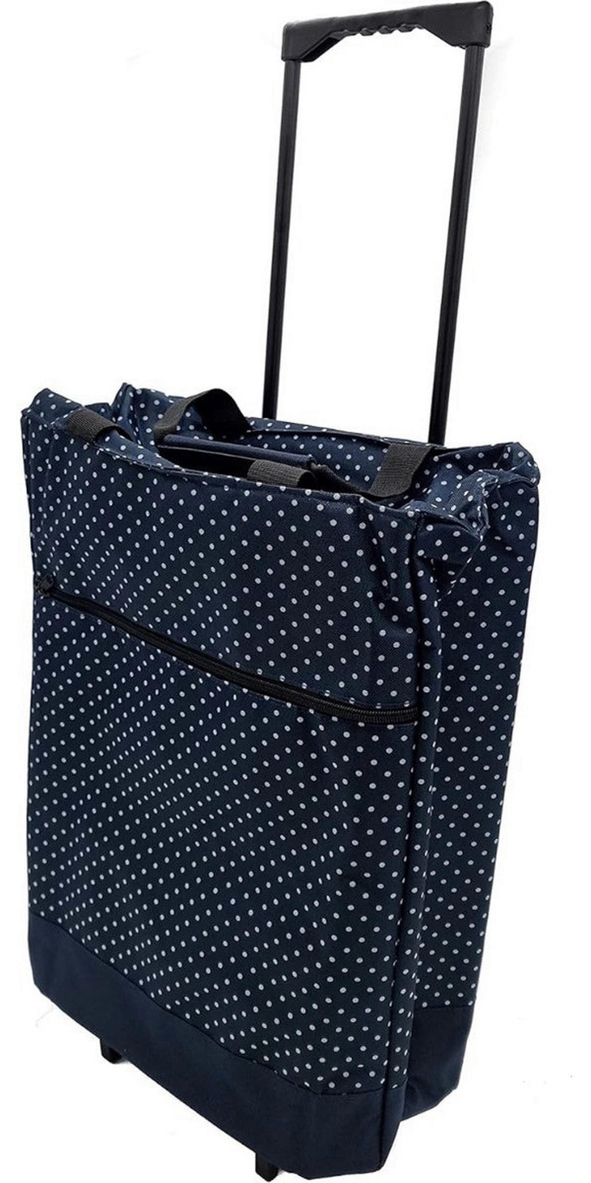 Einkaufstrolley blau Polyester B/H/L: ca. 54x30x3,5 cm Einkaufstrolley 46l - blau (3,50/54,00/30,00cm)