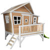 AXI Spielhaus Emma braun B/H/L: ca. 349x227x193 cm Emma - braun/weiß (193,00/349,00/227,00cm) - AXI
