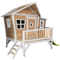 AXI Spielhaus Emma braun B/H/L: ca. 349x227x193 cm Emma - braun/weiß (193,00/349,00/227,00cm) - AXI